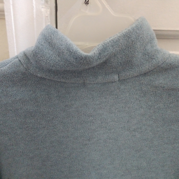 Marsh Landing Blue Green Fleece Sweater Size Small - Picture 4 of 5